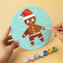 Carica l'immagine nel visualizzatore di Gallery, Mini Set Dipingere con i Numeri - Dischi di Ø20cm (6 pezzi) - Set Festivo Turchese 2