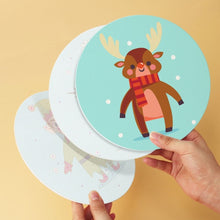 Carica l'immagine nel visualizzatore di Gallery, Mini Set Dipingere con i Numeri - Dischi di Ø20cm (6 pezzi) - Set Festivo Turchese 2