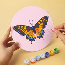Carica l'immagine nel visualizzatore di Gallery, Mini Set Dipingere con i Numeri - Dischi di Ø20cm (6 pezzi) - Farfalle