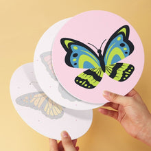 Carica l'immagine nel visualizzatore di Gallery, Mini Set Dipingere con i Numeri - Dischi di Ø20cm (6 pezzi) - Farfalle