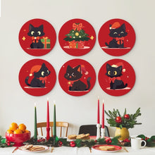 Carica l'immagine nel visualizzatore di Gallery, Mini Set Dipingere con i Numeri - Dischi di Ø20cm (6 pezzi) - Vischio e zampette