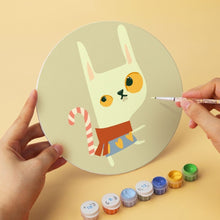 Carica l'immagine nel visualizzatore di Gallery, Mini Set Dipingere con i Numeri - Dischi di Ø20cm (6 pezzi) - Inverno nel Bosco