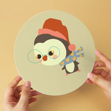 Carica l'immagine nel visualizzatore di Gallery, Mini Set Dipingere con i Numeri - Dischi di Ø20cm (6 pezzi) - Inverno nel Bosco