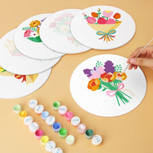 Carica l'immagine nel visualizzatore di Gallery, Mini Set Dipingere con i Numeri - Dischi di Ø20cm (6 pezzi) - Sussurri in fiore