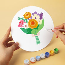 Carica l'immagine nel visualizzatore di Gallery, Mini Set Dipingere con i Numeri - Dischi di Ø20cm (6 pezzi) - Sussurri in fiore
