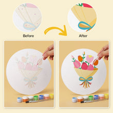 Carica l'immagine nel visualizzatore di Gallery, Mini Set Dipingere con i Numeri - Dischi di Ø20cm (6 pezzi) - Sussurri in fiore