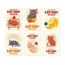 Carica l'immagine nel visualizzatore di Gallery, Mini Set Dipingere con i Numeri 15x20cm (6 pezzi) - Cat Day Figured'Art