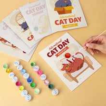 Carica l'immagine nel visualizzatore di Gallery, Mini Set Dipingere con i Numeri 15x20cm (6 pezzi) - Cat Day