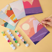 Carica l'immagine nel visualizzatore di Gallery, Mini Set Dipingere con i Numeri 15x20cm (6 pezzi) - Vette al Tramonto