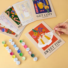Carica l'immagine nel visualizzatore di Gallery, Mini Set Dipingere con i Numeri 15x20cm (6 pezzi) - Collezione Holly Jolly