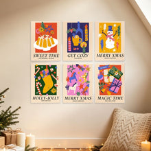 Carica l'immagine nel visualizzatore di Gallery, Mini Set Dipingere con i Numeri 15x20cm (6 pezzi) - Collezione Holly Jolly
