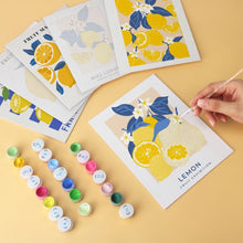 Carica l'immagine nel visualizzatore di Gallery, Mini Set Dipingere con i Numeri 15x20cm (6 pezzi) - Sole e Agrumi