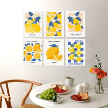Carica l'immagine nel visualizzatore di Gallery, Mini Set Dipingere con i Numeri 15x20cm (6 pezzi) - Sole e Agrumi