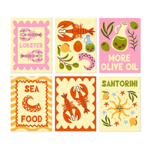 Carica l'immagine nel visualizzatore di Gallery, Mini Set Dipingere con i Numeri 15x20cm (6 pezzi) - Delizie di Mare Figured'Art