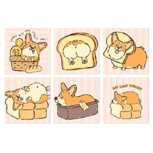 Carica l'immagine nel visualizzatore di Gallery, Mini Set Dipingere con i Numeri 20x20cm (6 pezzi) - Vita di un Corgi Figured'Art