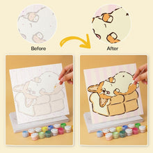 Carica l'immagine nel visualizzatore di Gallery, Mini Set Dipingere con i Numeri 20x20cm (6 pezzi) - Vita di un Corgi