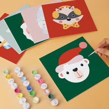Carica l'immagine nel visualizzatore di Gallery, Mini Set Dipingere con i Numeri 20x20cm (6 pezzi) - Ritratti di Natale