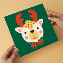 Carica l'immagine nel visualizzatore di Gallery, Mini Set Dipingere con i Numeri 20x20cm (6 pezzi) - Ritratti di Natale