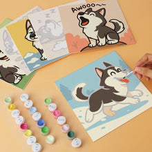 Carica l'immagine nel visualizzatore di Gallery, Mini Set Dipingere con i Numeri 20x20cm (6 pezzi) - Spirito Husky