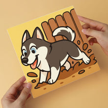 Carica l'immagine nel visualizzatore di Gallery, Mini Set Dipingere con i Numeri 20x20cm (6 pezzi) - Spirito Husky