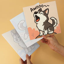Carica l'immagine nel visualizzatore di Gallery, Mini Set Dipingere con i Numeri 20x20cm (6 pezzi) - Spirito Husky