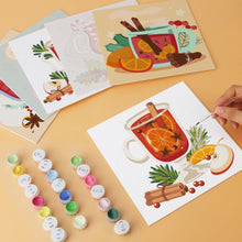 Carica l'immagine nel visualizzatore di Gallery, Mini Set Dipingere con i Numeri 20x20cm (6 pezzi) - Bevande Invernali