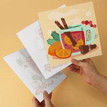 Carica l'immagine nel visualizzatore di Gallery, Mini Set Dipingere con i Numeri 20x20cm (6 pezzi) - Bevande Invernali