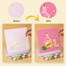 Carica l'immagine nel visualizzatore di Gallery, Mini Set Dipingere con i Numeri 20x20cm (6 pezzi) - Mixato e Vivace