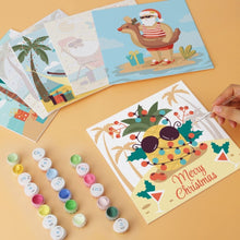 Carica l'immagine nel visualizzatore di Gallery, Mini Set Dipingere con i Numeri 20x20cm (6 pezzi) - Natale Tropicale