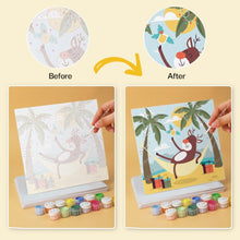 Carica l'immagine nel visualizzatore di Gallery, Mini Set Dipingere con i Numeri 20x20cm (6 pezzi) - Natale Tropicale
