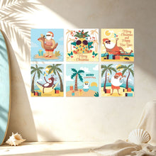 Carica l'immagine nel visualizzatore di Gallery, Mini Set Dipingere con i Numeri 20x20cm (6 pezzi) - Natale Tropicale