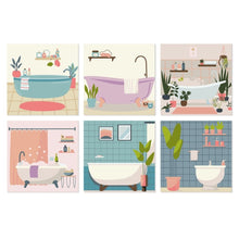 Carica l'immagine nel visualizzatore di Gallery, Mini Set Dipingere con i Numeri 20x20cm (6 pezzi) - Relax e Stile Figured'Art