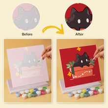 Carica l'immagine nel visualizzatore di Gallery, Mini Set Dipingere con i Numeri 20x20cm (6 pezzi) - Piccoli Gatti Natalizi