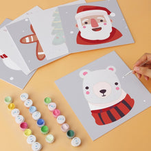 Carica l'immagine nel visualizzatore di Gallery, Mini Set Dipingere con i Numeri 20x20cm (6 pezzi) - Classico Set Natalizio