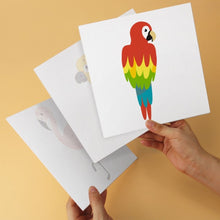 Carica l'immagine nel visualizzatore di Gallery, Mini Set Dipingere con i Numeri 20x20cm (6 pezzi) - Uccelli Tropicali