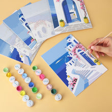 Carica l'immagine nel visualizzatore di Gallery, Mini Set Dipingere con i Numeri 15x20cm (6 pezzi) - Cartoline dalla Grecia