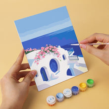Carica l'immagine nel visualizzatore di Gallery, Mini Set Dipingere con i Numeri 15x20cm (6 pezzi) - Cartoline dalla Grecia