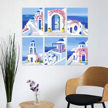 Carica l'immagine nel visualizzatore di Gallery, Mini Set Dipingere con i Numeri 15x20cm (6 pezzi) - Cartoline dalla Grecia
