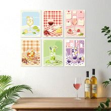 Carica l'immagine nel visualizzatore di Gallery, Mini Set Dipingere con i Numeri 15x20cm (6 pezzi) - L'ora dell'aperitivo