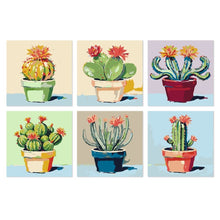 Carica l'immagine nel visualizzatore di Gallery, Mini Set Dipingere con i Numeri 20x20cm (6 pezzi) - Spinosi e Graziosi Figured'Art
