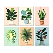 Carica l'immagine nel visualizzatore di Gallery, Mini Set Dipingere con i Numeri 15x20cm (6 pezzi) - Radicati nel Verde Figured'Art