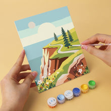 Carica l'immagine nel visualizzatore di Gallery, Mini Set Dipingere con i Numeri 15x20cm (6 pezzi) - Tavolozza della Natura