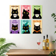 Carica l'immagine nel visualizzatore di Gallery, Mini Set Dipingere con i Numeri 15x20cm (6 pezzi) - Meowgic