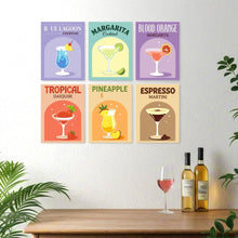 Carica l'immagine nel visualizzatore di Gallery, Mini Set Dipingere con i Numeri 15x20cm (6 pezzi) - L'Ora del Cocktail