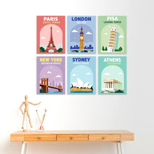 Carica l'immagine nel visualizzatore di Gallery, Mini Set Dipingere con i Numeri 15x20cm (6 pezzi) - Monumenti del Mondo