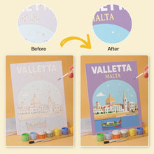 Carica l'immagine nel visualizzatore di Gallery, Mini Set Dipingere con i Numeri 15x20cm (6 pezzi) - Fughe nel Mediterraneo