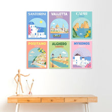 Carica l'immagine nel visualizzatore di Gallery, Mini Set Dipingere con i Numeri 15x20cm (6 pezzi) - Fughe nel Mediterraneo