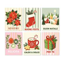 Carica l'immagine nel visualizzatore di Gallery, Mini Set Dipingere con i Numeri 15x20cm (6 pezzi) - Calorosi Auguri Figured'Art