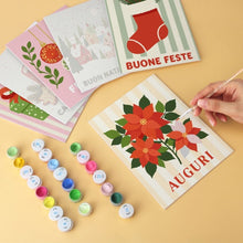 Carica l'immagine nel visualizzatore di Gallery, Mini Set Dipingere con i Numeri 15x20cm (6 pezzi) - Calorosi Auguri