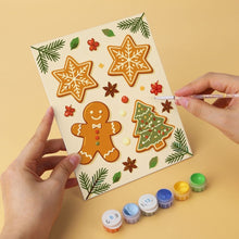 Carica l'immagine nel visualizzatore di Gallery, Mini Set Dipingere con i Numeri 15x20cm (6 pezzi) - Dettagli di Natale